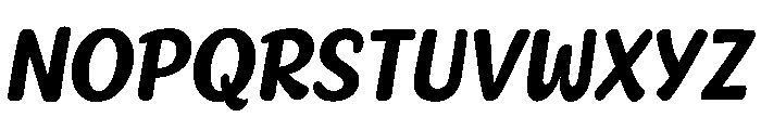Playful Cherish Slant Regular Font UPPERCASE