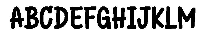 Playful Cuties Font UPPERCASE