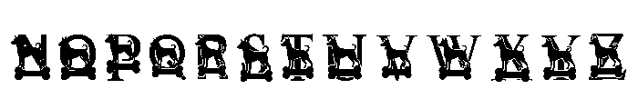 Playful Dog_themed Alph Regular Font UPPERCASE