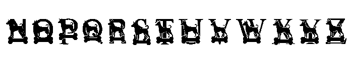 Playful Dog_themed Alph Regular Font LOWERCASE