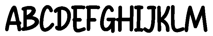 Playful Garden Handdrawn Font UPPERCASE
