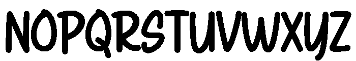 Playful Garden Handdrawn Font UPPERCASE