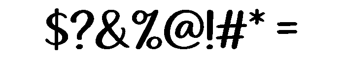 Playful Hand Font OTHER CHARS