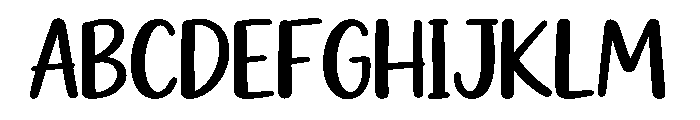 Playful Hand Font UPPERCASE
