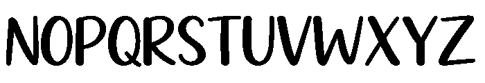 Playful Hand Font UPPERCASE