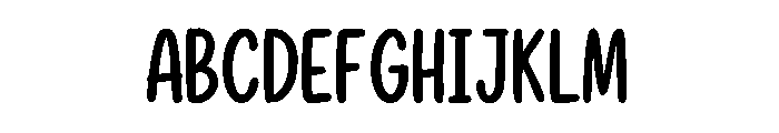 Playful Handdrawn Font UPPERCASE