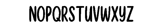 Playful Handdrawn Font UPPERCASE