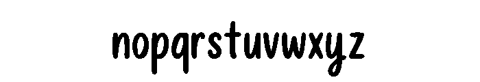 Playful Handdrawn Font LOWERCASE