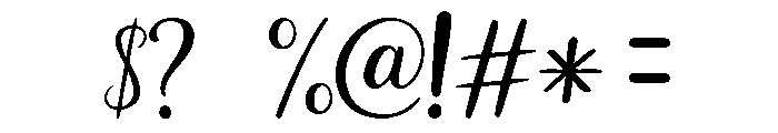 Playful Handwriting Font OTHER CHARS