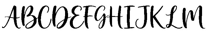 Playful Handwriting Font UPPERCASE
