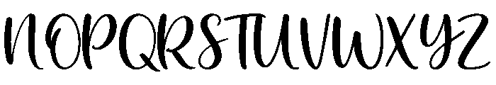 Playful Handwriting Font UPPERCASE