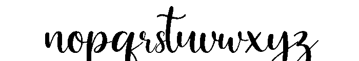 Playful Handwriting Font LOWERCASE