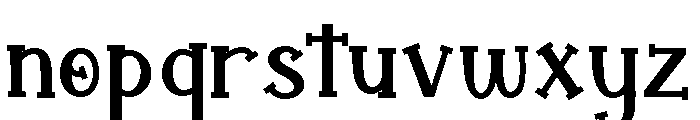 Playful Letters Font LOWERCASE