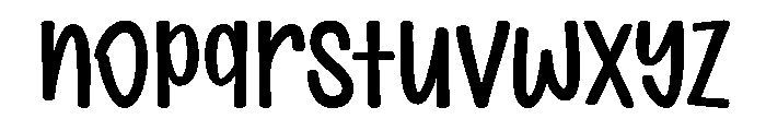 Playful Moment Regular Font LOWERCASE
