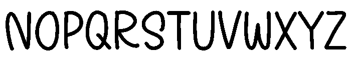 Playful Note Font UPPERCASE