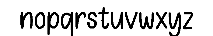 Playful Note Font LOWERCASE