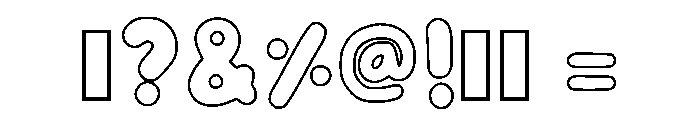 Playful Outline Regular Font OTHER CHARS
