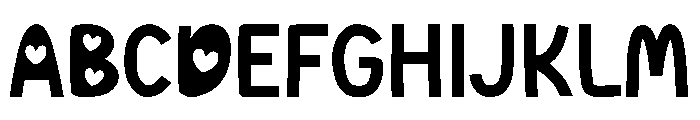 Playful School Font UPPERCASE