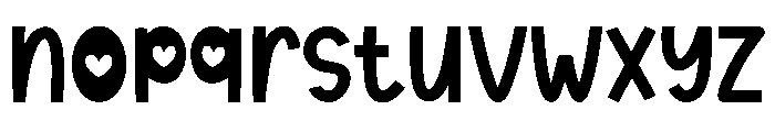 Playful School Font LOWERCASE