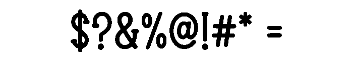 Playful Slab Font OTHER CHARS