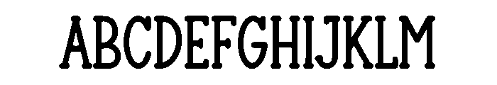 Playful Slab Font UPPERCASE