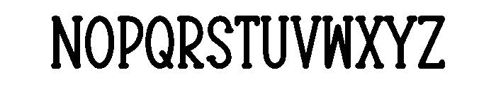 Playful Slab Font UPPERCASE