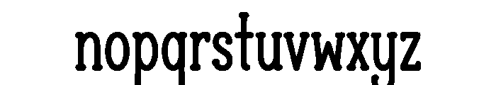 Playful Slab Font LOWERCASE