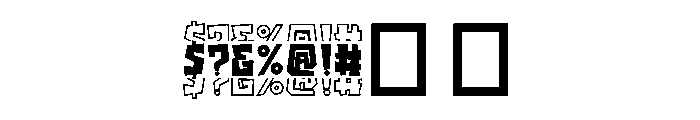 Playful Stacked Regular Font OTHER CHARS