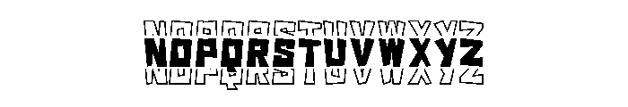 Playful Stacked Regular Font LOWERCASE