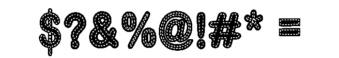 Playful Sticker Regular Font OTHER CHARS
