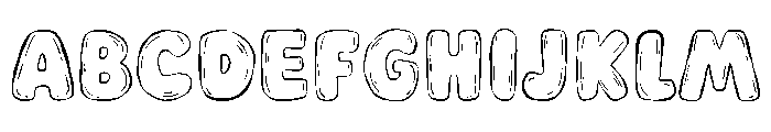 Playful Whimsical O Font UPPERCASE