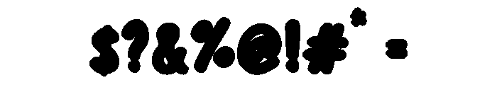 PlayfulPopRetro Font OTHER CHARS