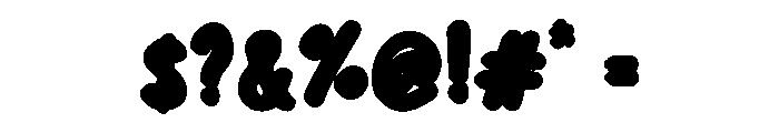 PlayfulPopWhite Font OTHER CHARS
