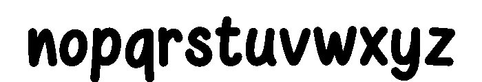 Playnote Bold31 Font LOWERCASE