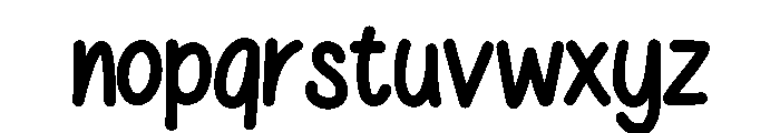 Playnote Handwritten6 Font LOWERCASE