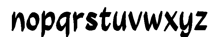 PlaynoteBoldScript26 Font LOWERCASE