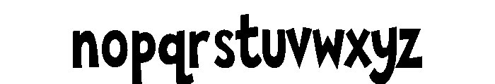 Ploona Bold Font LOWERCASE