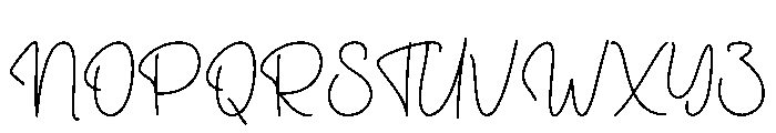 Plotting Font UPPERCASE
