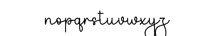 Plotting Font LOWERCASE