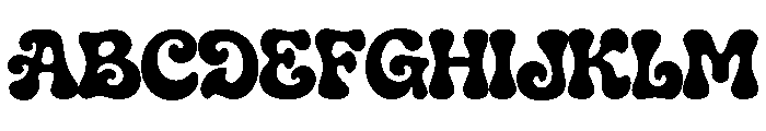 Pluffy Oracled Font UPPERCASE