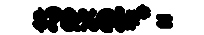 PluffyOracledExtrude Font OTHER CHARS