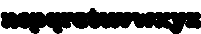 PluffyOracledExtrude Font LOWERCASE