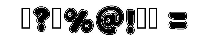 Plump Bubble Regular Font OTHER CHARS