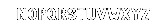 Plump Pudding Font UPPERCASE
