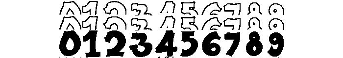 Plump Stacked Font OTHER CHARS