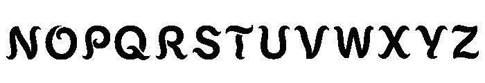 Pluvi Regular Font UPPERCASE
