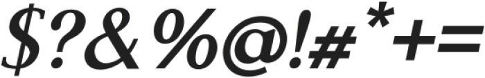 PLAYFUL RUNWAY SemiBold Italic otf (600) Font OTHER CHARS