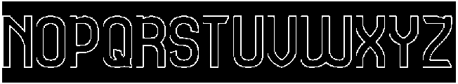 PLAYING MOMENTUM-Hollow-Inverse otf (400) Font UPPERCASE