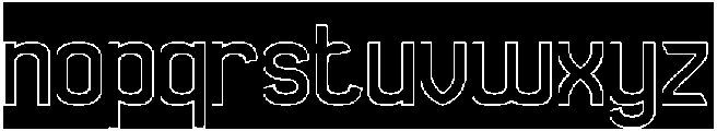 PLAYING MOMENTUM-Hollow-Inverse otf (400) Font LOWERCASE