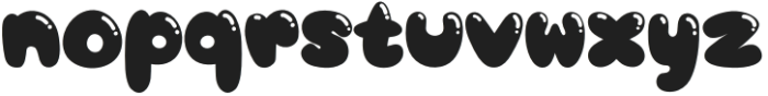 PLOOFY Regular otf (400) Font LOWERCASE